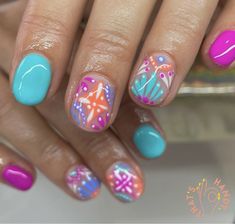 Summer Time Nails, Summer Nail Polish, Summer Gel Nails, Sassy Nails, Fancy Nails Designs, Beauty Nails Design, Summery Nails, Get Nails, Short Nail Designs