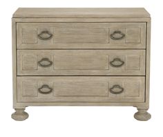 SANTA BARBARA NIGHTSTAND 39 Bernhardt Bedroom, Traditional Furniture Design, Vintage Drawer Pulls, Bachelors Chest, Cerused Oak, Travertine Stone, Bedroom Chest, Dresser Pulls, Bernhardt Furniture