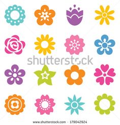 colorful flower stickers on a computer screen with the text, we are able to use them