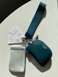 Trendy Fashion ????NWT Lululemon Dual Pouch Wristlet Vapor/Storm Teal????, Women's Accessories Lulu Keychain, Lululemon Wristlet, Lululemon Wishlist, Lululemon Keychain, Lululemon Dual Pouch Wristlet, Lululemon Dual Pouch, Dual Pouch Wristlet, Car Finds, Lululemon Gifts