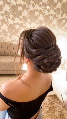 Hair Style On Saree, Hoco Hair Ideas Medium, Elegant Wedding Hair, Quince Hairstyles