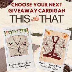 🌟 GIVEAWAY POLL! 🌟 Swifties, it’s time to choose! Which holiday-inspired cardigan would you love to see in our next giveaway? 🎄🧥 ❤️ Classic Xmas Tree Farm Cardigan, a cozy and timeless, perfect for xmas vibes with colorful stars ✨ 🍂 Maroon Xmas Tree Farm Cardigan, warm, stylish, and with a touch of fall magic, the unique cardigan for fall 🍁 📌 Your feedback is important to us! 💬 Tag your fellow swifties and follow @shoptown.boutique to stay tuned for this special upcoming giveaway! #tayl...