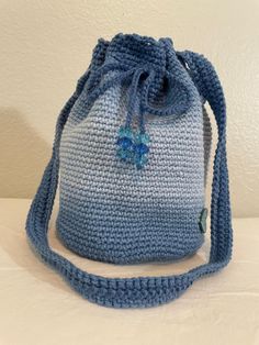 Ombra blue and light blue, Crochet purse.  This handcrafted crochet purse is perfect for any outing. You can choose from different sizes and colors. Casual Blue Crochet Bag For Everyday Use, Casual Blue Handwoven Shoulder Bag, Blue Crochet Bag For Everyday Use, Handmade Blue Bucket Bag For Everyday Use, Casual Handmade Blue Bag, Blue Handwoven Crochet Bag For Travel, Blue Rectangular Everyday Crochet Bag, Blue Bucket Crochet Bag For Everyday, Handmade Blue Crochet Bag For Travel