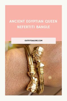 Elevate your style with the timeless elegance of our Egyptian Queen Nefertiti Bracelet. This exquisite cuff bracelet is crafted from high-quality stainless steel with a gold finish, and features an intricate design that captures the beauty and power of one of history's most iconic female rulers. See it now on OutfitGalore.com! Nefertiti Bracelet, Egyptian Queen Nefertiti, Queen Nefertiti, Egyptian Queen, Next Clothes, Stylish Sunglasses, Elegant Necklaces, Stunning Jewellery, Intricate Design