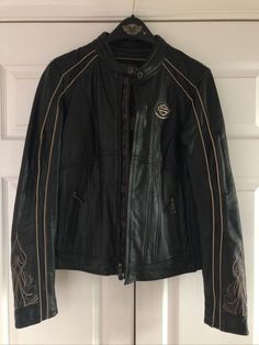 Women Leather Jacket, Collection Ideas, Harley Davidson Jacket, Harley Davidson Women, Women Leather, Black Leather Jacket, Dream Clothes, Retro Outfits