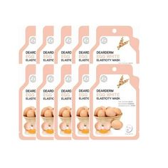 Dearderm Egg Elasticity Mask (10 pcs) Beauty Face, Beauty Skin, Face Mask, Egg, Skin Care, Mask, Skin, 10 Things