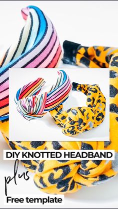 the diy knotted headband is free template