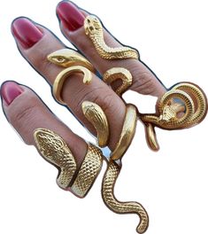 Adjustable Gold Ring, Boho Rings Gold, Ring Wrap, Serpent Ring, Animal Ring, Animal Rings, Snake Ring, Gold Snake, Boho Ring