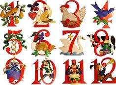 the numbers are decorated with different types of animals