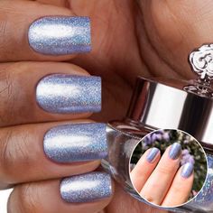 Wisteria - Nail Powder | Sistaco Nails Periwinkle, Mind Up, Holographic Nails, Nail Varnish, Soft Purple