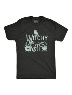 Witchy. AS Luck!Mens Witchy As F T Shirt Funny Spooky Halloween Vvitch Lovers Tee For Guys Heather Black Casual   Composite Fabric Animal  Medium Stretch  Men Clothing, size features are:Bust: ,Length: ,Sleeve Length: Mens Halloween Shirts Vinyl, Cheap Spooky Shirt With Funny Print, Cheap Witchy T-shirt With Graphic Print, Witchy Halloween T-shirt With Graphic Print, Cheap Witchy Halloween T-shirt, Fabric Animals, Heather Black, Spooky Halloween, All Fashion