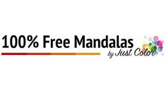 the 100 % free mandals by just color logo is shown in black and white