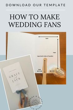 how to make wedding fans with free printables and instructions for the bride's bouquet