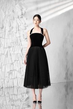 Milcah Strappy Dress MEAN BLVD Look More Attractive, Mean Blvd, Tulle Midi Skirt, Lace Midi Skirt, Velvet Midi Dress, Korean Fashion Dress, Simple Dress, Korean Girl Fashion, Strappy Dresses