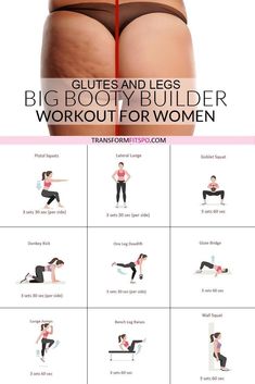 #bootyworkout #bumgrowth #womensworkouts #homeworkouts #noequipment #gluteenlarger Booty workout: Get Ready for Rapid Bum Growth! Get Sexy Curves with this 30 minute women’s workout. See the before and after transformation, get a bigger peachy butt in 30 days with this challenge no equipment killer routine. Tone it up daily for a perfect Brazilian beach bum. Get ready for summer vibes, this home workout will get you looking hot in that bikini. Just click on the pin to see the full workout. Latihan Dada, Modele Fitness, Quick Workouts, Full Workout, Trening Fitness, Womens Workout, At Home Workout, At Home Workout Plan, Trening Abs