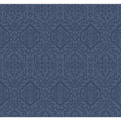 a blue wallpaper with an intricate design on it's side and bottom corner