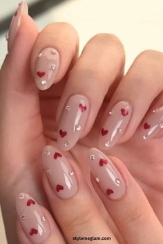 Get inspired by these 18 cute Valentine’s Day nails that are perfect for February! From heart nails to simple gel nail ideas, these designs work for any vibe, whether you’re going for bold or subtle. Save these Valentine nails for all your nail inspo this season! Keywords: Valentine’s Day Nails, Gel Nails Valentines Day, Heart Nails, Nail Ideas Valentines Day, Nail Inspo Valentines Day. Nails Yellow, Valentine Nails, Heart Nail Art, Colorful Nails, Smink Inspiration, Almond Nail