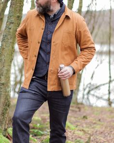 "60s Style French Duck Brown Cotton Canvas Chore Jacket - Various sizes & colour available:   Duck Brown / Navy Blue / Olive Green / Cobalt Blue / Desert Beige / Chalk Blue Limited quantities available. Get back to basics with this timeless garment that symbolises style and utility blended into one. Made to a 100% unique design specification, as designed by us at Wolf Vintage; not to be found anywhere else on the market, online or in store. Having specialised in selling vintage navy chore jackets or 'bleu de travail' for some time now (also available in our Etsy shop) we wanted to design a product that kept the same utilitarian feel and high quality manufacturing as the vintage designs, but offered a more modern fit. The cut of this simple but tailored garment is what makes it so versatile Vintage Brown Outerwear For Everyday, Vintage Brown Everyday Outerwear, Retro Brown Long Sleeve Utility Jacket, Retro Long Sleeve Utility Jacket For Work, Retro Fall Utility Jacket For Work, Retro Utility Jacket For Fall Workwear, Vintage Single-breasted Everyday Outerwear, Retro Workwear Outerwear With Snap Buttons, Retro Outerwear With Snap Buttons For Work