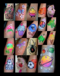 Face Painting Inspiration, Fox Face Paint, Halloween Face Painting, Easy Face Painting Designs, Face Painting Tips, Cheek Art, Japanese Tattoo Symbols, Face Painting Tutorials, Arm Painting