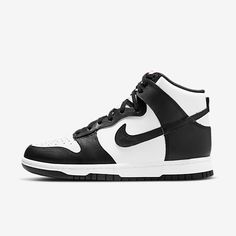 Womens Nike Dunk Shoes. Nike.com Nike Dunk High Panda, Panda Shoes, Nike Shoes Women Fashion, Nike High, All Nike Shoes, Dunk High