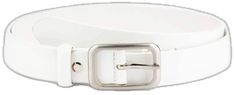 Elegant White Leather Belt, Elegant Belt With Buckle Closure For Spring, Elegant Spring Belt With Buckle Closure, Modern White Formal Belt, Modern White Belt For Formal Occasions, Classic Formal Belts For Spring, Elegant White Belt Buckle, Classic Spring Formal Belt, Belt For Dress