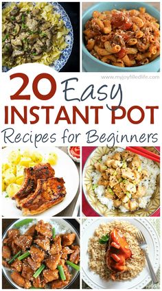 20 easy instant pot recipes for beginners that are ready in 30 minutes or less