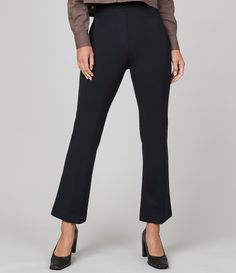 From Spanx&#x2C; these pants feature:Smoothing ponte fabric4-way stretchHidden core shaping technologyRear end liftingPull-on with no zipper; no buttonRayon/nylon/elastane/polyesterMachine wash cold gentle cycle/line dryImported. Outfits For Young Women, Outfit Ideas Fall Winter, Kick Flare Pants, Dress Pants Outfits, Boots Jeans, Corporate Fashion, Flare Pant, Outfit Ideas Fall, Perfect Pant