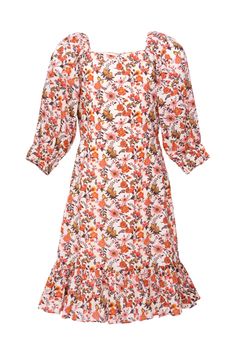 Our Mini Maya Dress is BACK now available in a darling fall floral! Featuring a sweet and playful floral pattern your little gal will love! The sweetheart neckline and smocked cuff add a touch of fun, while the hidden back zipper, 100% cotton fabric and lined bodice and skirt provide comfort and ease. Perfect for a carefree and stylish look!