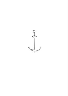 an anchor line drawing on a white background