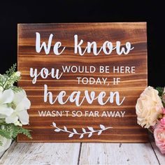 Nwot. Made Of Real Wood. White Ink Letters. 9.1”X8.3”X0.3”. Wedding Memorial Sign. Wedding Memorial Sign, Reception Backdrop, Wooden Wedding Signs, Rustic Wedding Signs, Memorial Signs, Wooden Wedding, October Wedding, Wedding Memorial