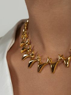 Bull Jewelry, Gold Link Necklace, Contemporary Necklace, Halle Bailey, Usa Jewelry, Luxe Jewelry, Zodiac Pendant, Statement Jewellery, Jewelry Lookbook