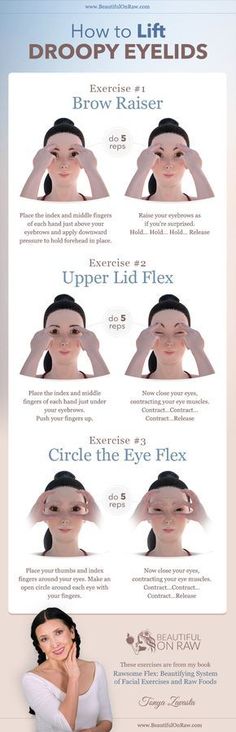 Saggy Eyelids, Droopy Eyelids, Droopy Eyes, Eye Exercises, Face Exercises, Shiatsu Massage