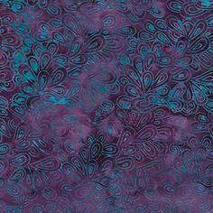 purple and blue fabric with swirls on it