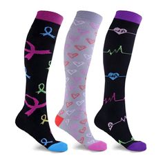 Socks that have health benefits? That's why so many athletes choose to wear compression socks to help boost their performance and elevate their game. Our Compression socks help you relax your tired feet and legs using advanced compression technology and increase blood circulation and reduce swelling. You don't have to be an athlete to enjoy the benefits of good compression socks, many people use compression socks to promote better circulation after surgery, during pregnancy, or as legs become an Achy Legs, Suspender Tights, Womens Compression Socks, Boys Football, Compression Wear, Reduce Swelling, Green Socks, Football Socks, Slippers For Girls