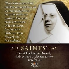 an image of the saint's day card with a quote from pope john paul