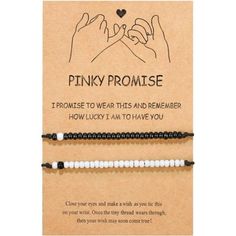 *Promise Bracelets For Couples-- Distance Bracelets Allow You To Feel Close To Your Loved One, No Matter The Distance. Feeling Together No Matter Where You Are & No Matter How Far With You, I Promise To Wear This Matching Bracelet And Remember How Lucky I Am To Have You. This Is Our Pinky Promise. *Long Distance Bracelets -- A Great Way To Show Your Love And Your Friendship. Keep One For Yourself And Give The Other To Your Best Friend, Sister, Brother, Mom, Dad, Lover, Or Keep Them Both For Your Promise Bracelets, Long Distance Bracelets, Bracelet For Couples, How Lucky I Am, Promise Bracelet, Distance Bracelets, Romantic Surprise, Brighton Bracelets, Gray Bracelet