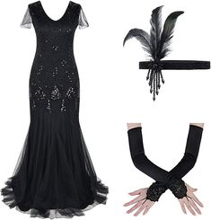 Arriba 66+ imagen gatsby outfit amazon Abzlocal.mx Party Dress Black Women, The Great Gatsby Party, Great Gatsby Party Dress, Gatsby Party Dress, Dress Black Women, Outfit Ideas For Church, Latina Outfit, Party Dress Black, Great Gatsby Party