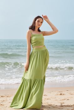 Model is 5ft8 (1.75cm) and wearing size M/L - Color: Baby Green  Name: ONG-MAXI BACKLESS DRESS  Linen long dress, linen maxi dress, linen backless dress, linen open back dress, linen kaftan dress, linen beach dress, linen simple ankle dress, linens basic simple ankle dress, linen long simple dress, linen beach wear, linen women dress, linen summer dress.  Lining: No Pocket: No Button Detail  * All Linen/Cotton Products: 100% Coconut Shell Wooden Buttons or Self-covered buttons (covered in the sa Green Flowy Maxi Dress For Vacation, Green Maxi Dress With Flowy Skirt For Vacation, Breezy Green Maxi Dress, Green Breezy Maxi Dress, Solid Linen Maxi Dress For Vacation, Bohemian Linen Maxi Skirt For Beach, Spring Cotton Maxi Dress With Flowy Skirt, Fitted Linen Maxi Skirt For The Beach, Casual Cotton Maxi Dress With Flowy Skirt