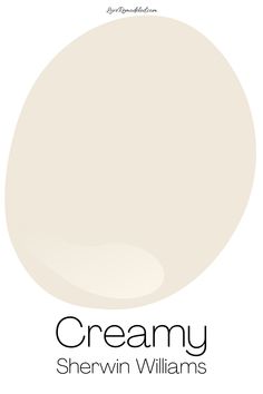 the creamy white paint from sherylin williams's new color scheme, creamy