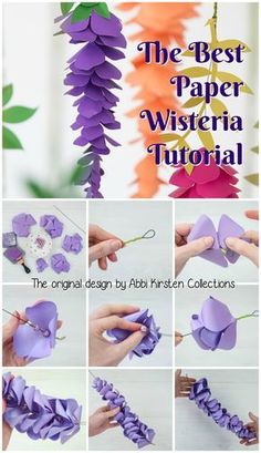 how to make paper flowers with the instructions