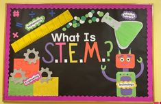 STEM bulletin board in 2022 | Stem bulletin boards, Preschool bulletin boards, Bulletin boards Steam Bulletin Board, Stem Classroom Setup, Stem Classroom Decor, Stem Bulletin Boards, Stem Room, Steam Night, Stem Night, Steam Teacher, Science Display