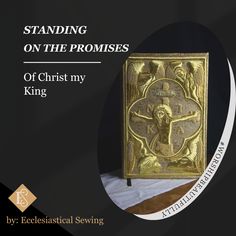 #EcclesiasticalSewing   #StandingonthepromisesofGod Priest Vestments, The Promises Of God, Promises Of God, Goldwork Embroidery, Clergy Stoles, Latin Mass, Inspiring Message, Embroidery Supplies, Gold Work