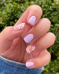 Dark Spring, Simple Spring Nails, Nails Dark, Cute Simple Nails, Colorful Nails, Short Square Nails