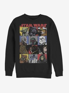 Cartoons Group, Star Sweatshirt, Star Wars Sweatshirt, Star Wars Men, Star Wars Comics, Star Wars Toys, Dallas Stars, Star Wars Shirts, Sweatshirt Crewneck