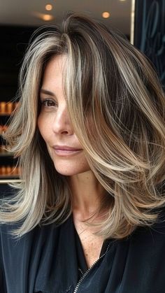 24 Chic Hairstyles for Older Women: Embrace Your Grace Short To Mid Length Haircuts For Fine Hair, Straight Hairstyles With Volume, Back View Hairstyles, Haircuts For Medium Length Hair Layered Side Bangs, Course Hairstyles For Women, Long Layers Shoulder Length, Medium Length Hair Styles For Women Over 50, Hair Color For Older Women, Hair Color For 50 Year Old Women