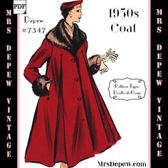 a woman in a red coat and hat