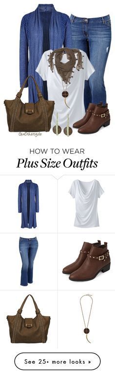 "Curvy Woman - Plus Size" by ginothersyde on Polyvore featuring Old Navy, TravelSmith, Lucky Brand, Black Rivet, DAY Birger et Mikkelsen and 337 How To Wear Plus Size Outfits, Plus Size Winter Outfits, Mode Tips, Plus Size Fall Outfit, Look Plus Size, Kitenge, Duster Cardigan, Trendy Fashion Outfits, Casual Friday