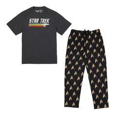 Star Trek fans will want to get their hands on this men's Star Trek USS Enterprise pajama top & pajama bottom set. Click on this MEN'S GUIDE to find the perfect fit and more! Star Trek fans will want to get their hands on this men's Star Trek USS Enterprise pajama top & pajama bottom set. Click on this MEN'S GUIDE to find the perfect fit and more! FEATURES Crewneck Short sleeve Rounded hem Fly front 2 side pockets Top and bottom includedFIT & SIZING 32" inseam Elastic waistband Regular fitFABRIC Star Trek Uss Enterprise, Star Trek Gifts, Star Wars Pajamas, Uss Enterprise Star Trek, Mens Sleepwear, Uss Enterprise, Pocket Top, Pajama Bottoms, Pajama Top