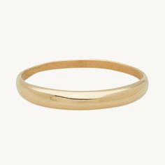 This stackable ring is a gentle nod to an older era with soft, dome-like curves and some welcome heft. Made of solid 14k gold. Extra sweet as a pinky ring. 
Available in solid 14k yellow, rose or white gold, tapered 2mm band Gold Rings Wedding, Wedding Bands For Women, Plain Gold Ring, Diamond Signet Ring, Pearl And Diamond Necklace, Fine Ring, Detailed Ring, Solid Gold Rings, Personalized Rings