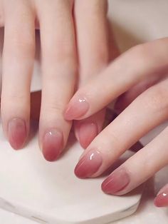 Hot Pink  Collar    Color Nails Embellished   Beauty Tools Pink Jelly Nails Almond Shape, Beautiful Ombre Nails, Cute Short Oval Acrylic Nails, Deep Rose Nails, Pink Nails Minimalist, Nails Small Hands, Small Pink Nails, Rose Ombre Nails, Nail Art Aesthetic Pink